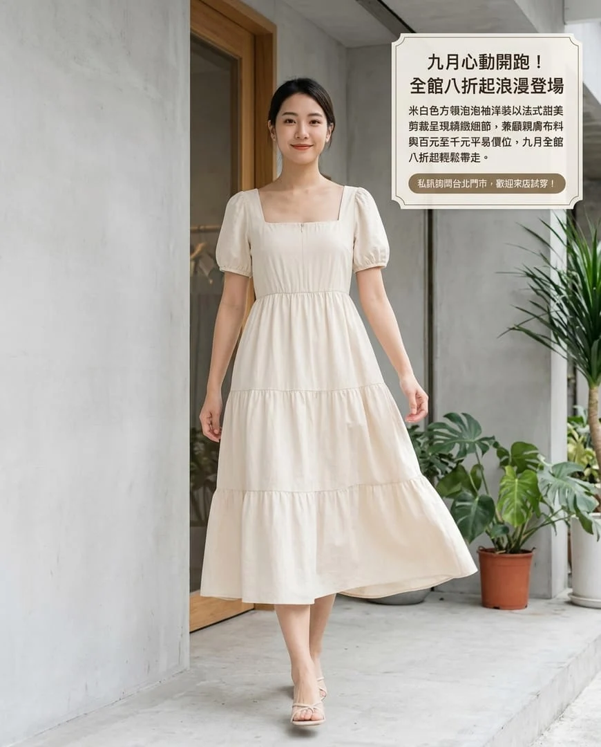 自營服飾品牌內容方向:自有帳號生成示範